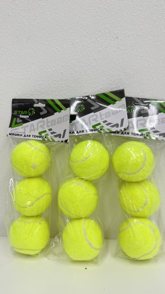 Мячики для тенниса "STAR Team" , в/п 25*11*6 см