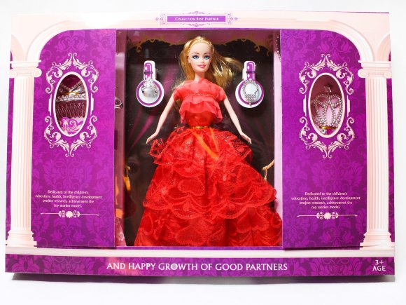 кукла + платья + бижутерия в коробке 48см (30)